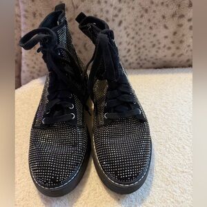 Black Studded combat boot